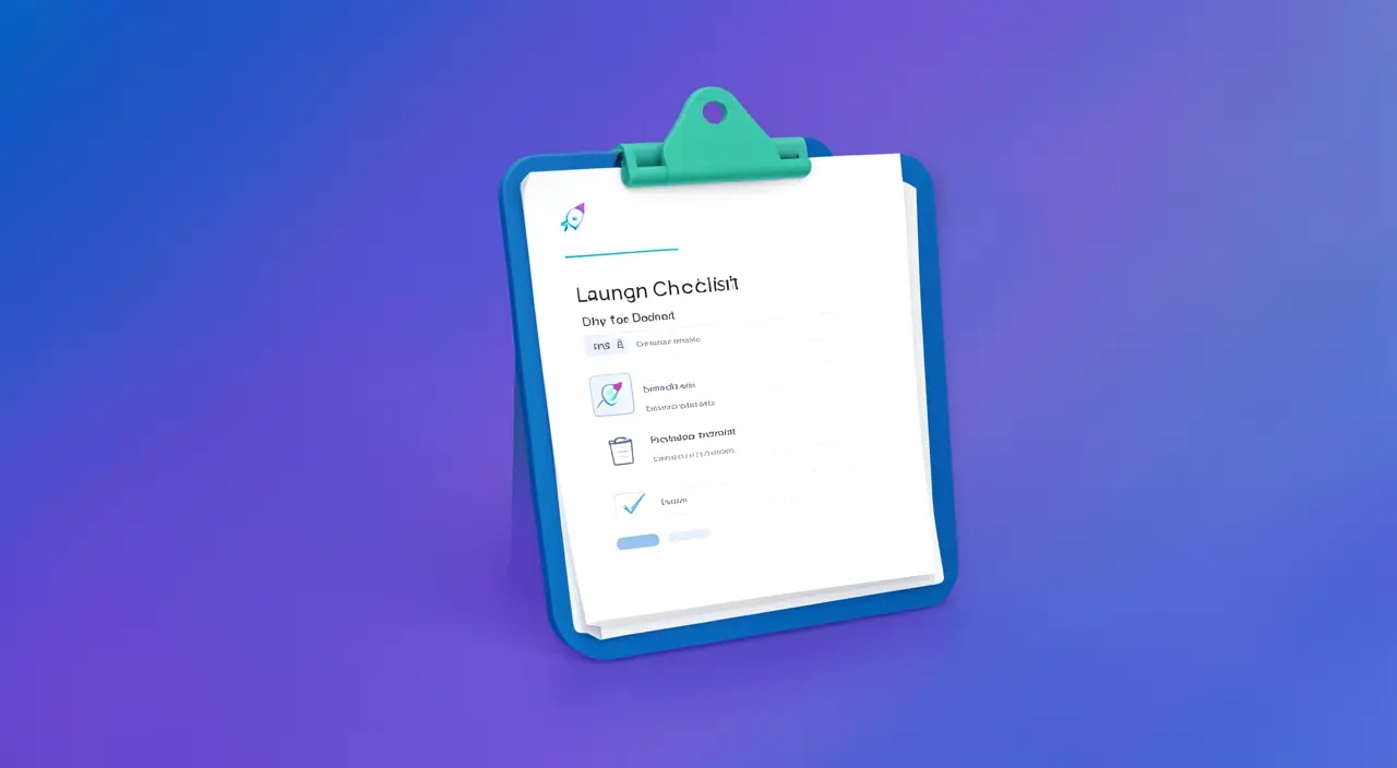 Checklist avant lancement