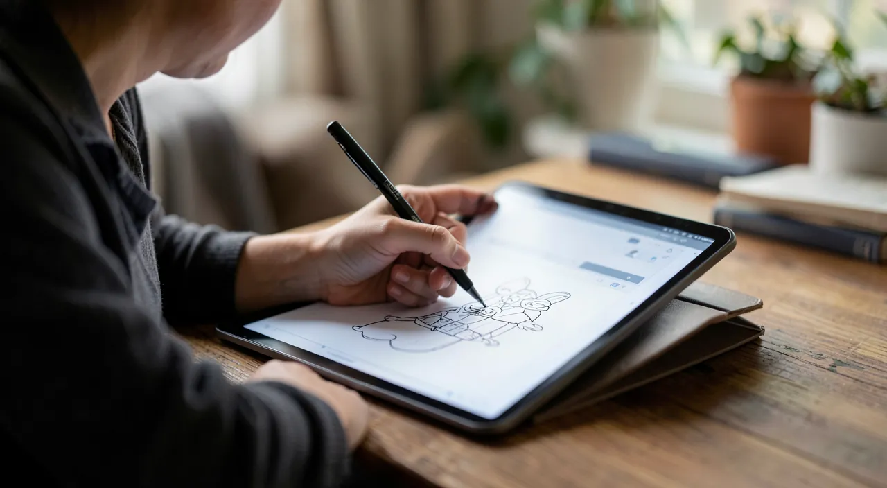 Learning to Draw with an App