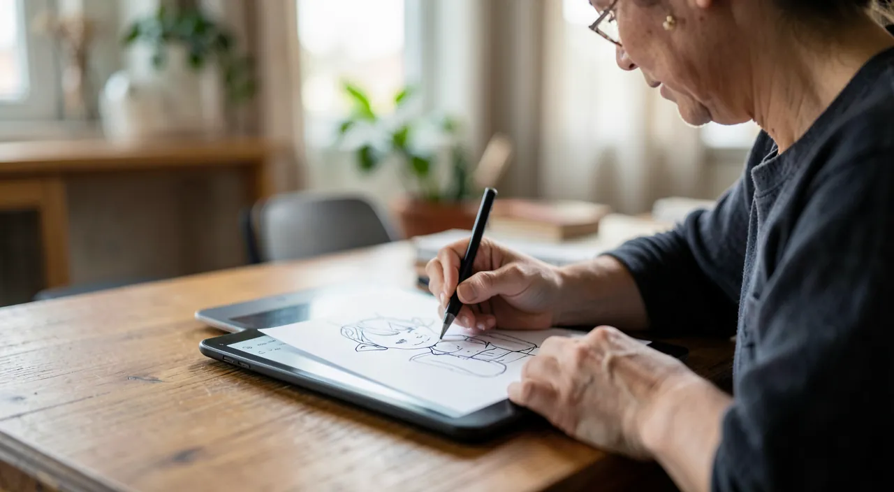 Apprendre à dessiner avec une application