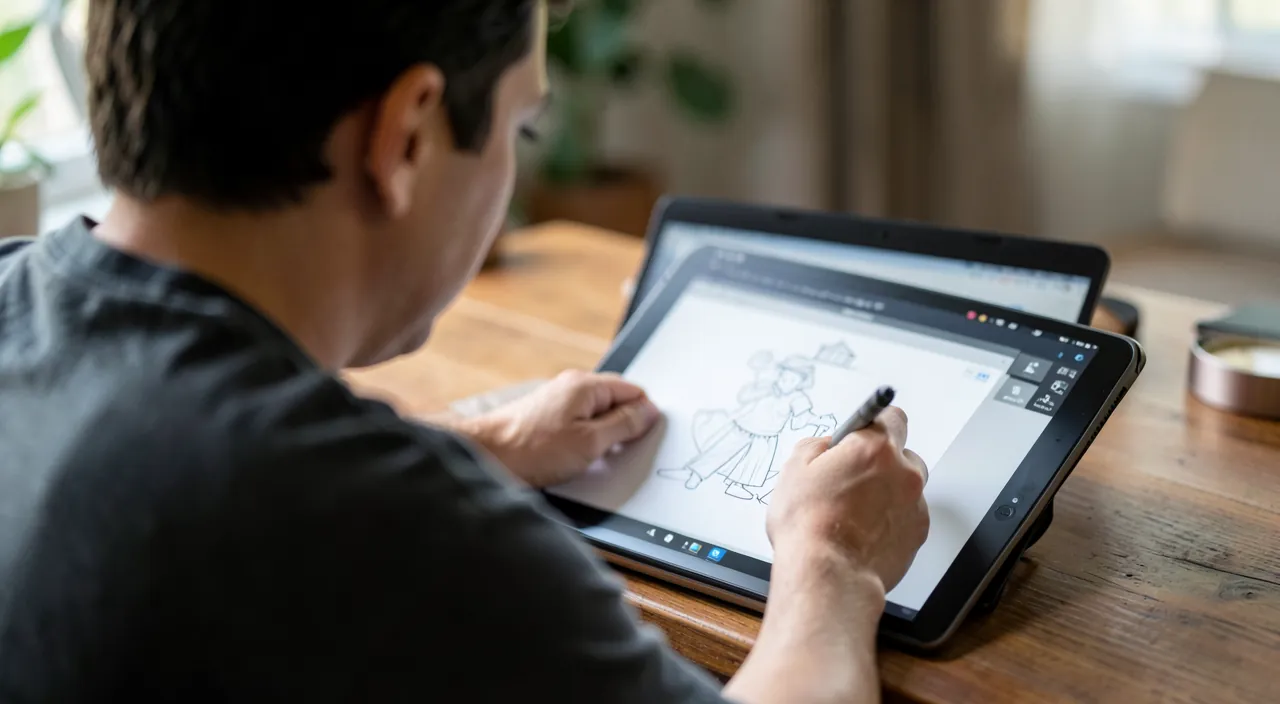 Apprendre à dessiner avec une application