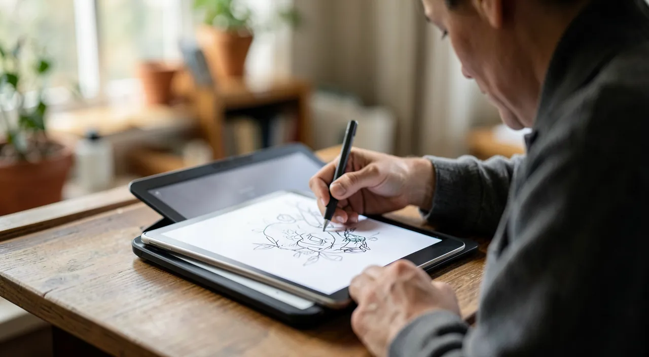 Apprendre à dessiner avec une application