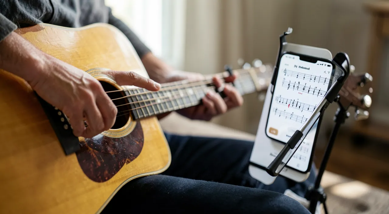 Gitarre lernen mit einer App