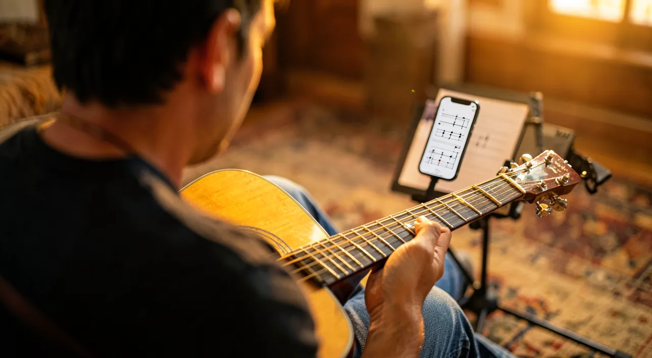Gitarre lernen mit einer App