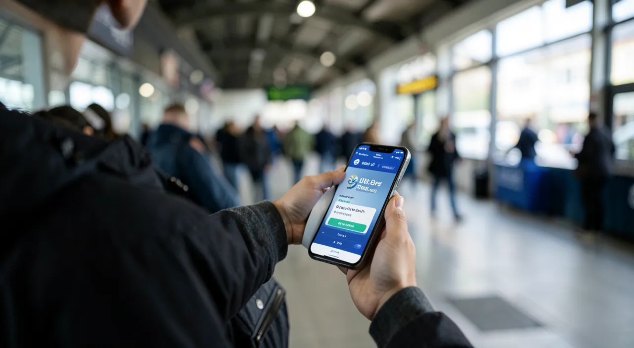 Billetes de tren y avión en aplicación