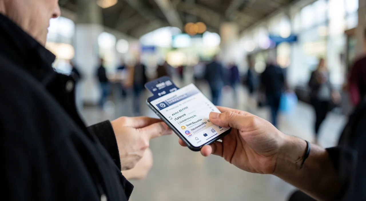 Billets de train et d'avion en application