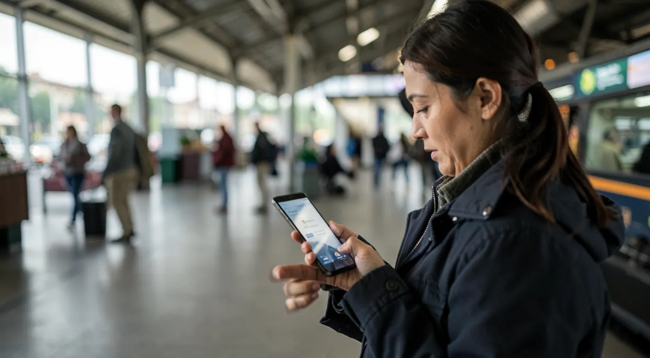Billets de train et d'avion en application