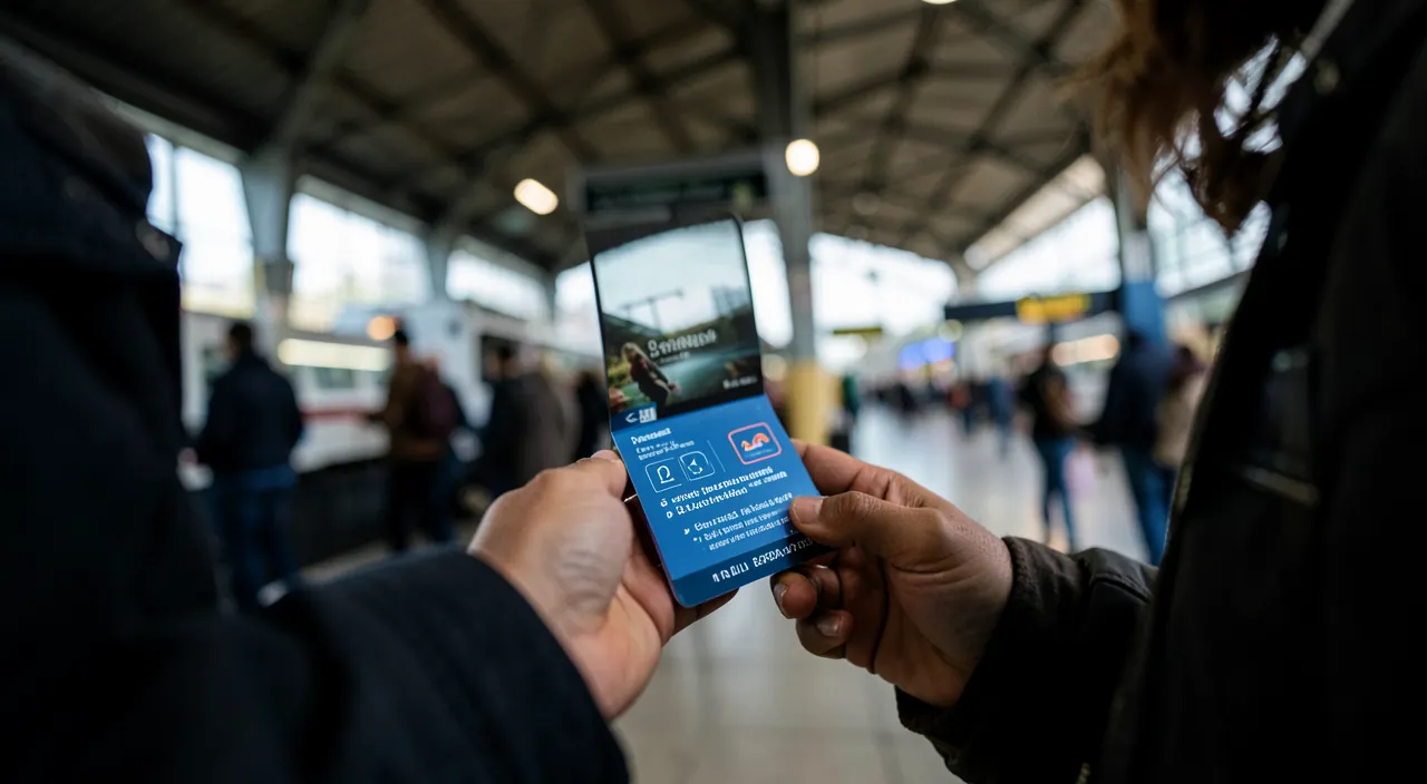 Billets de train et d'avion en application