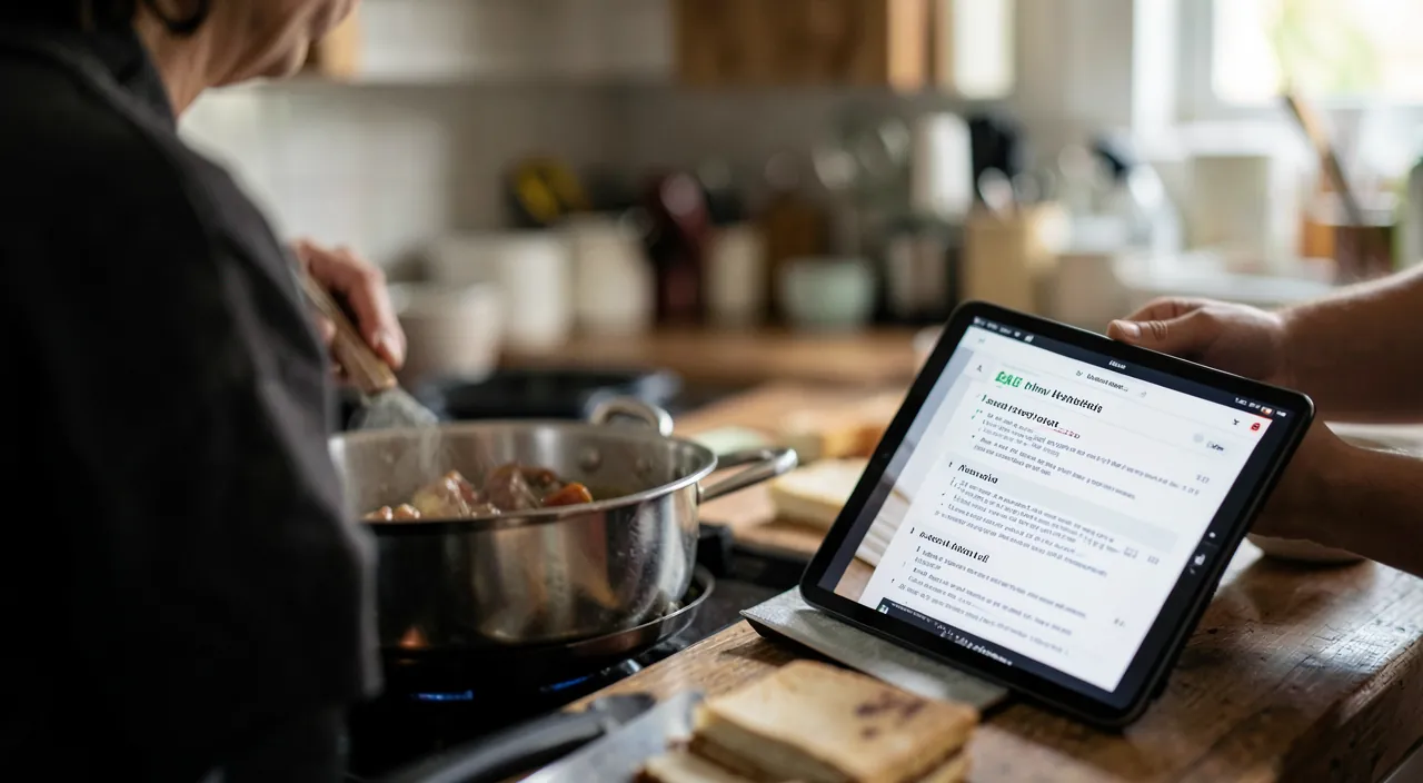 Les applications de cuisine et de recettes