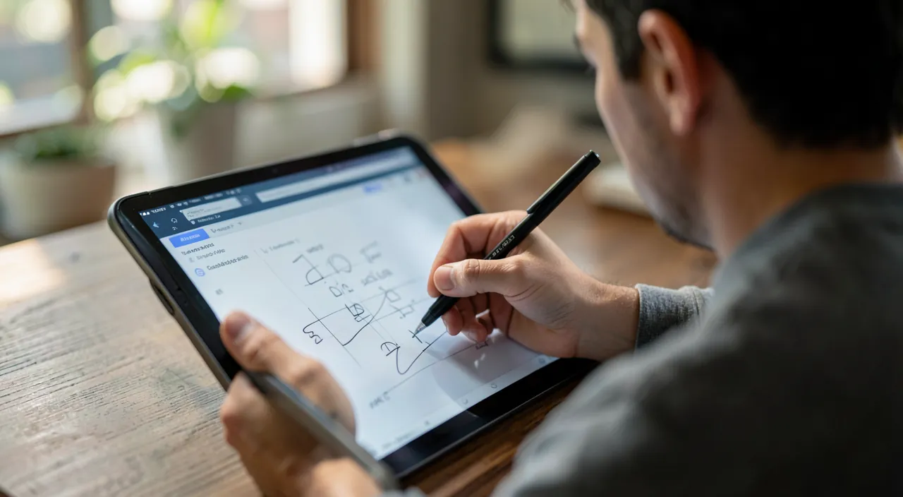 Zeichnen und kreieren auf dem Tablet