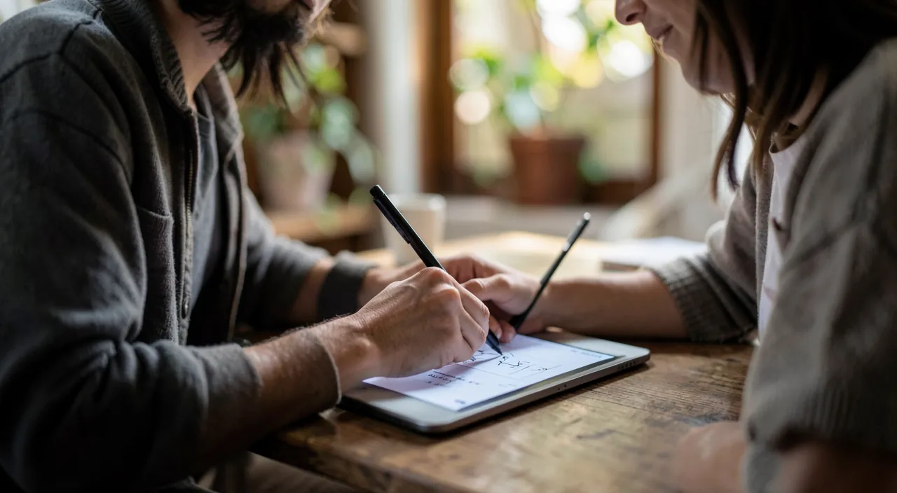 Zeichnen und kreieren auf dem Tablet