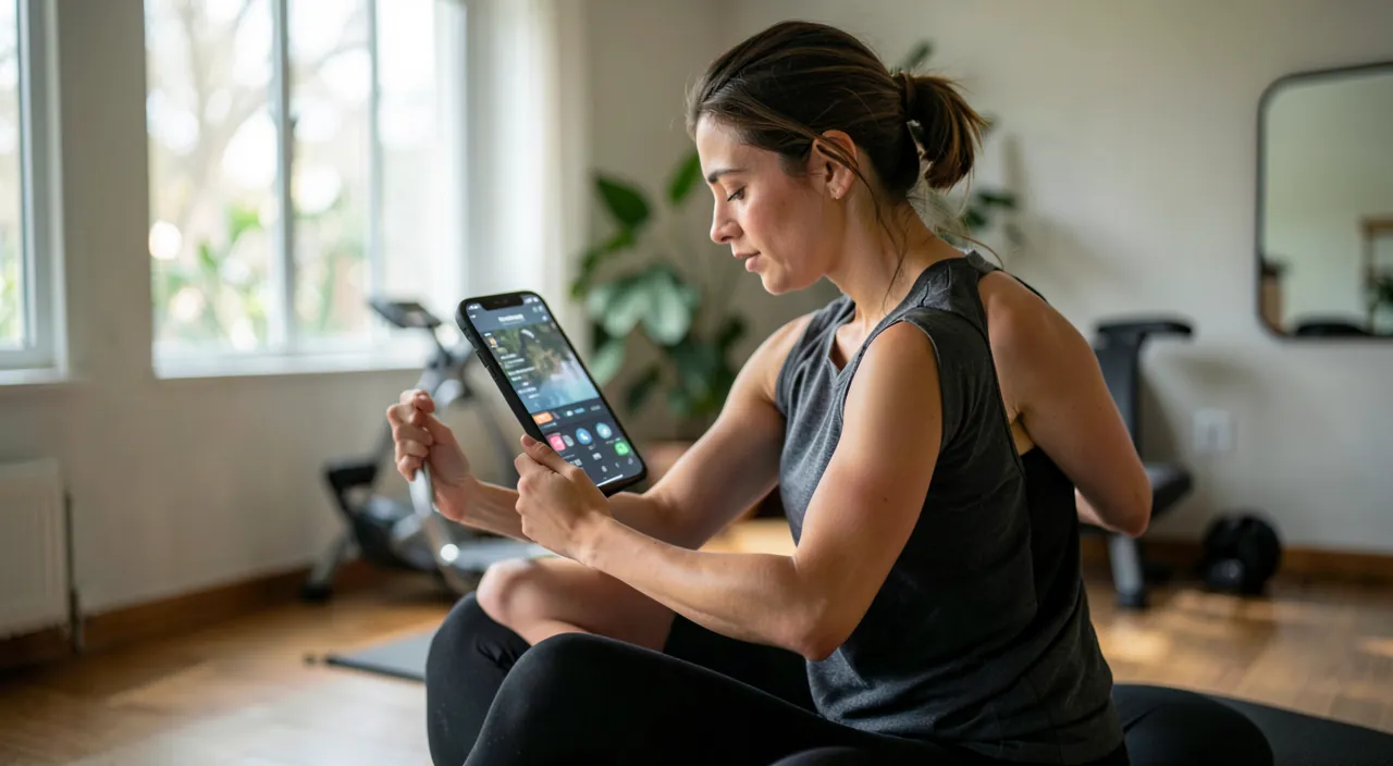 Entrenarse en casa con una aplicación
