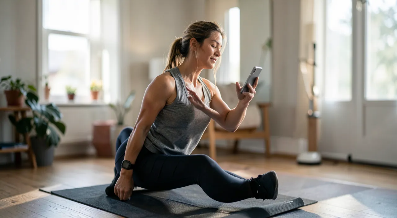 Entrenarse en casa con una aplicación
