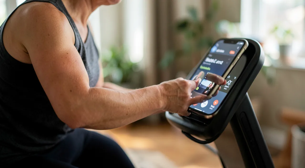 Entrenarse en casa con una aplicación