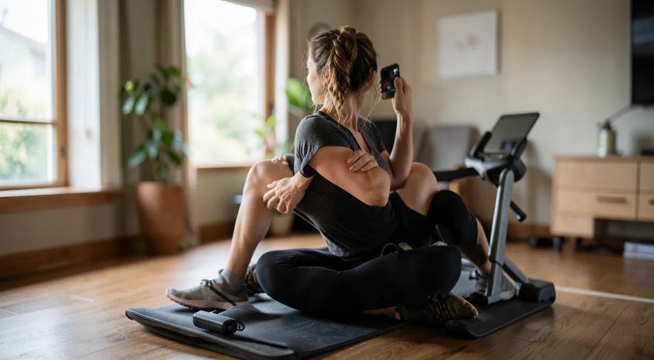 Entrenarse en casa con una aplicación