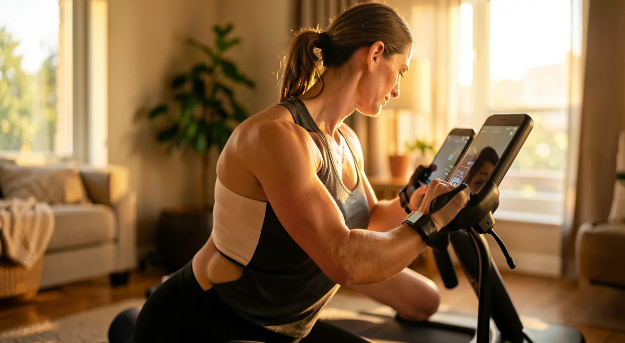Entrenarse en casa con una aplicación