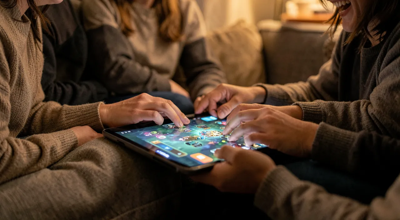 Spiele für die Familie auf dem Tablet