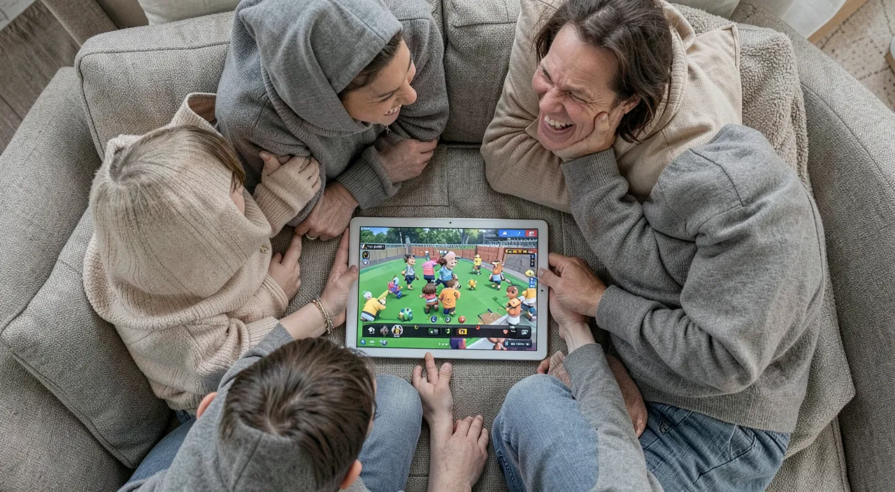 Spiele für die Familie auf dem Tablet