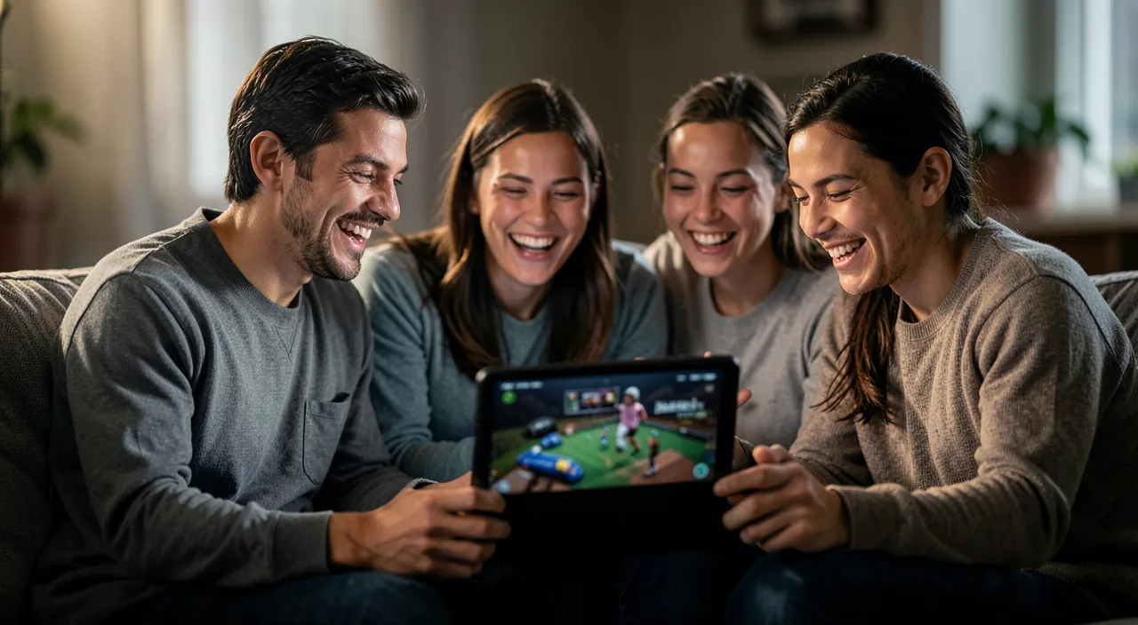 Spiele für die Familie auf dem Tablet