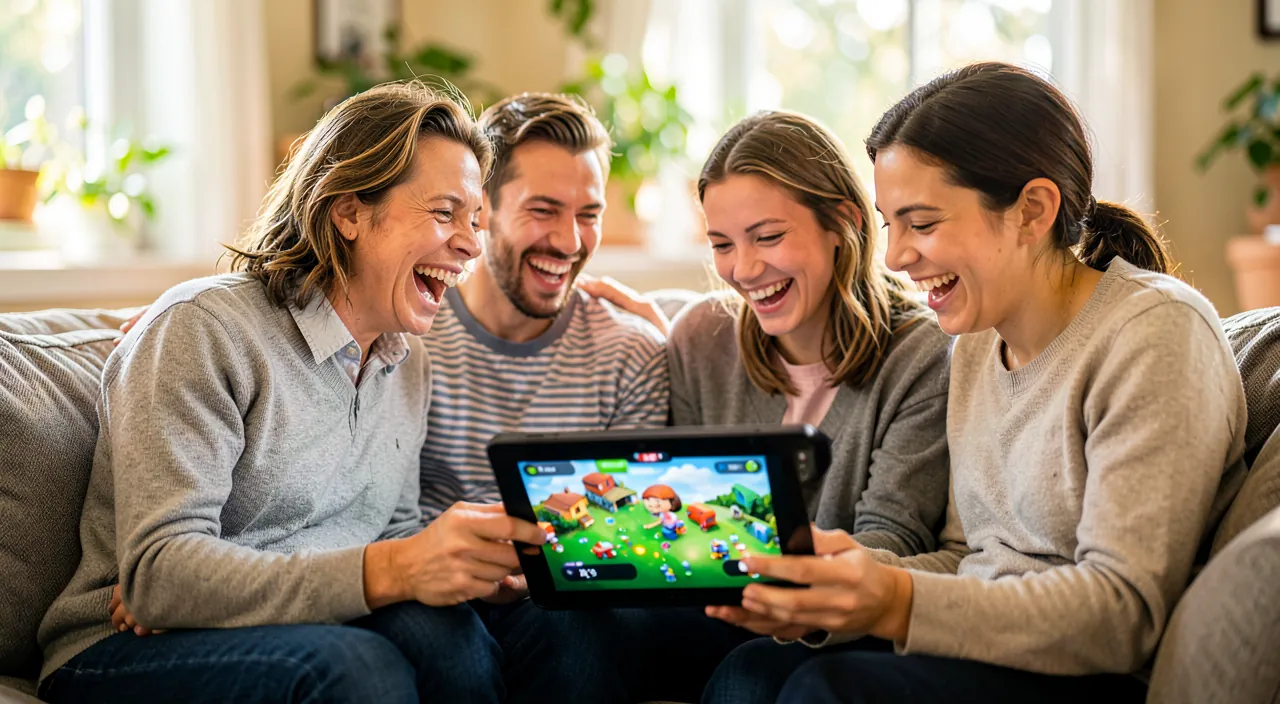 Spiele für die Familie auf dem Tablet