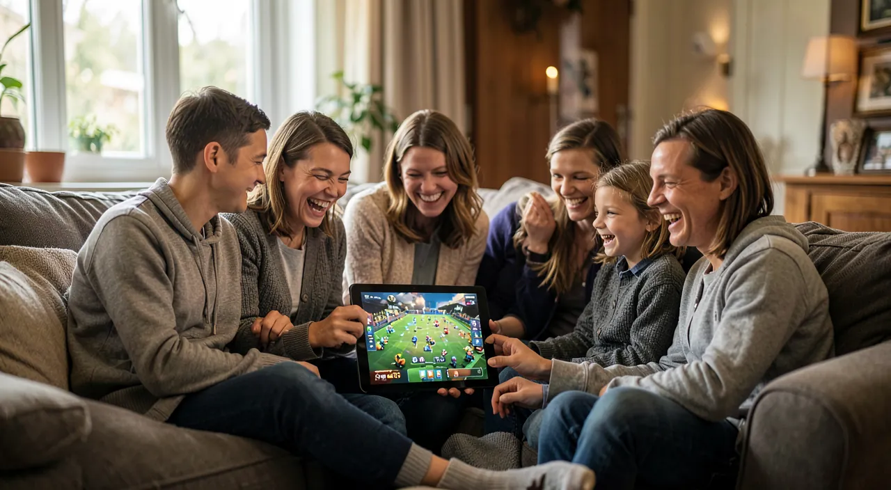 Spiele für die Familie auf dem Tablet