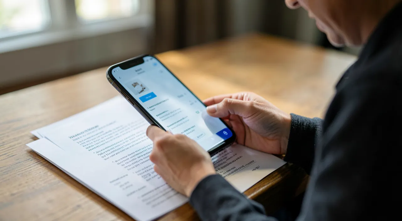 Digitizing your documents with your phone