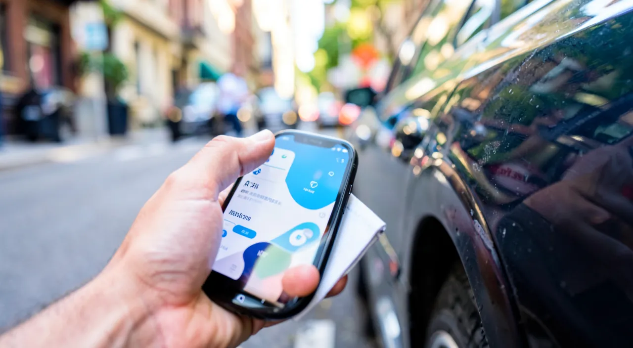 Parkgebühren mit einer App bezahlen