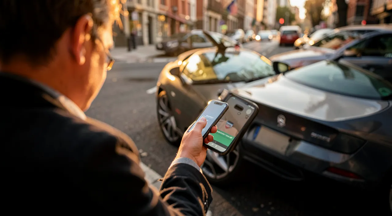 Parkgebühren mit einer App bezahlen