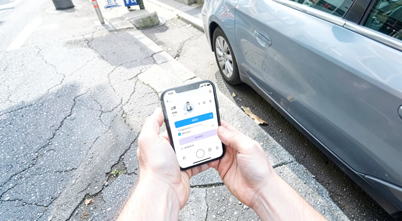 Parkgebühren mit einer App bezahlen