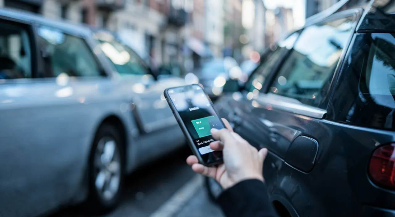 Parkgebühren mit einer App bezahlen