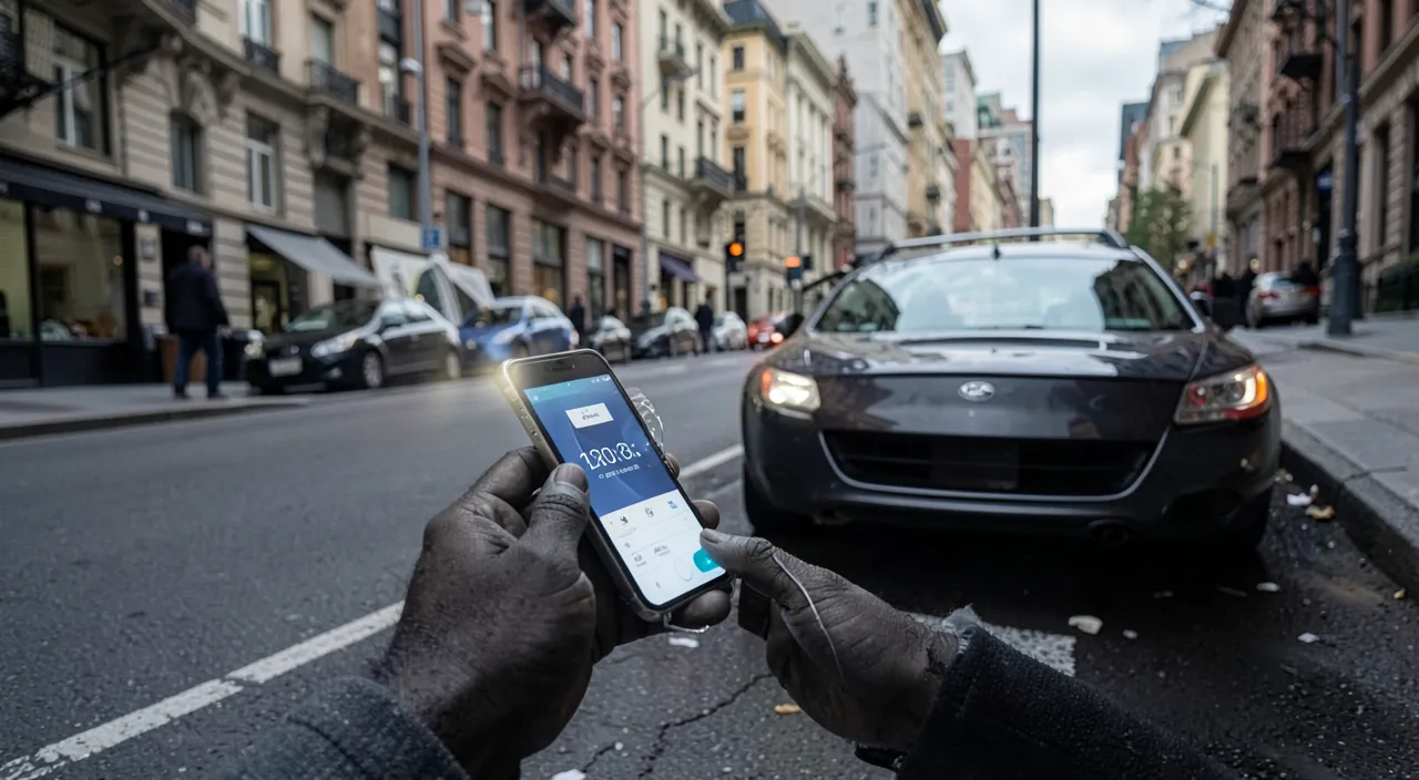 Parkgebühren mit einer App bezahlen