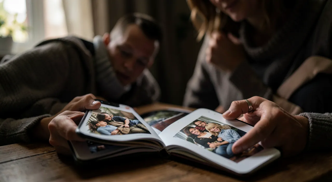Partager des albums photo en famille