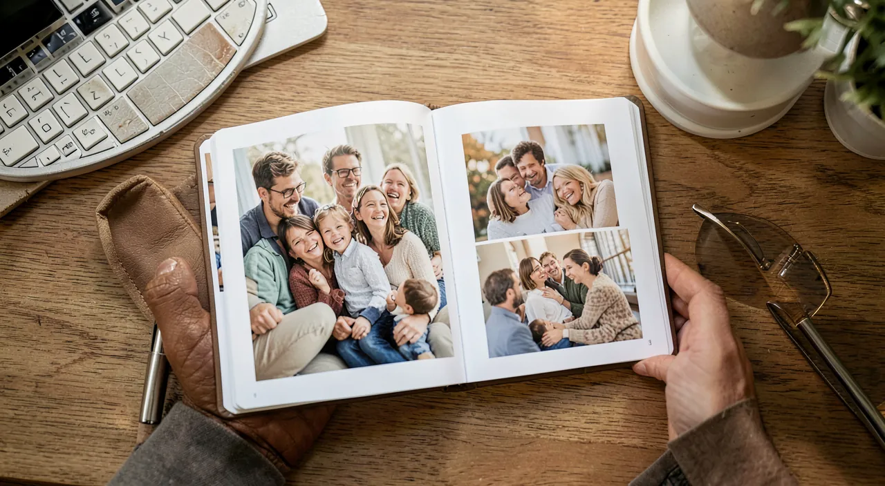 Partager des albums photo en famille