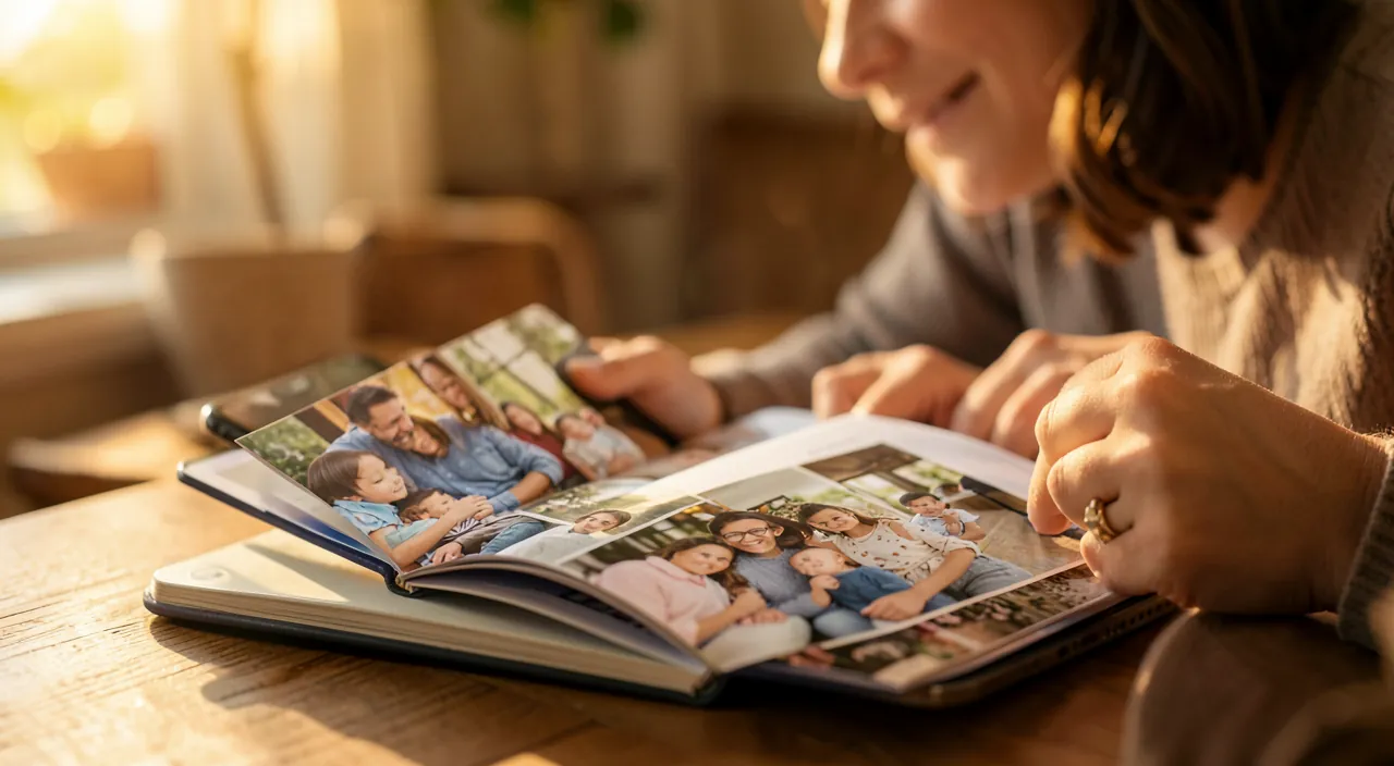 Partager des albums photo en famille