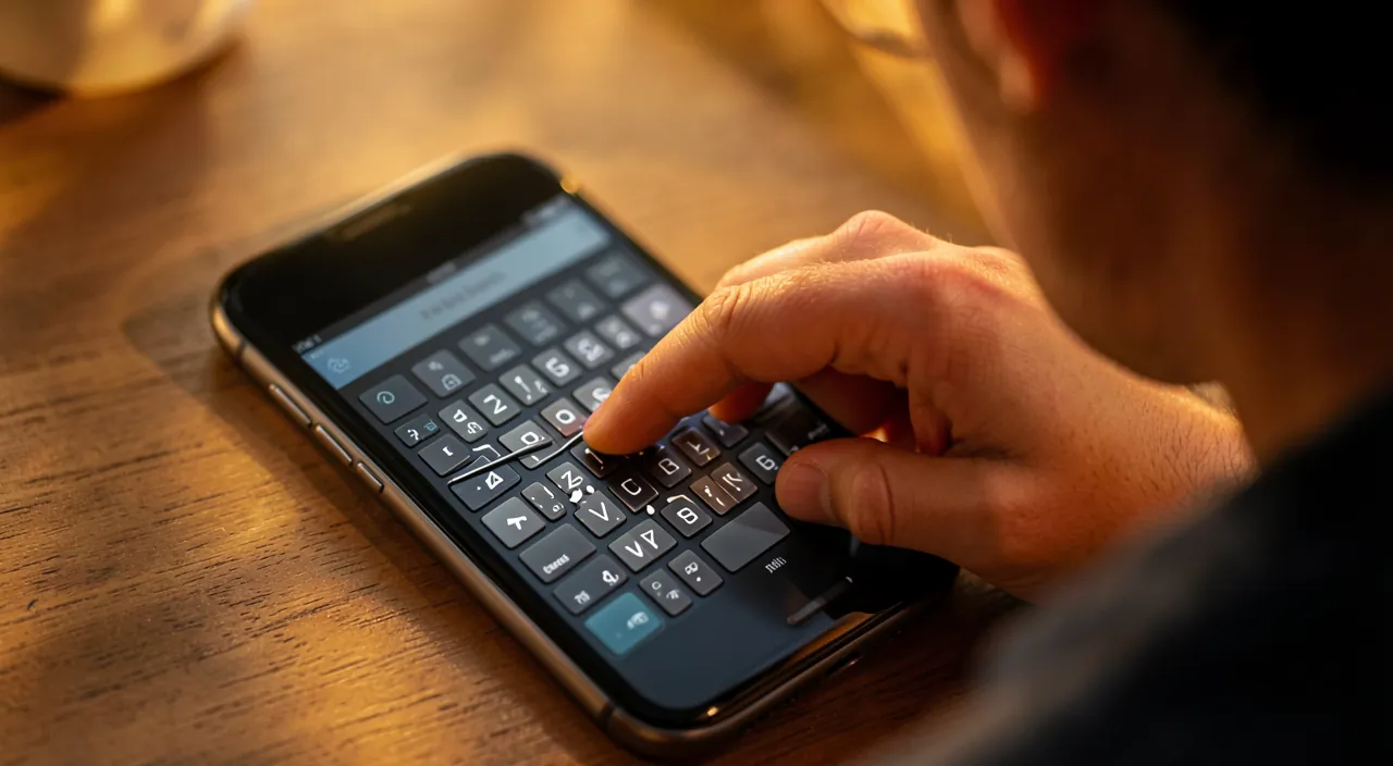 Escribir deslizando el dedo sobre el teclado