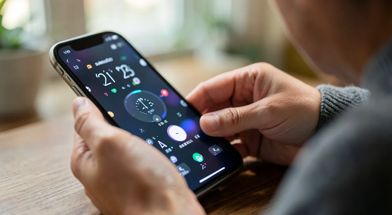 La app Reloj: alarmas, temporizador y husos
