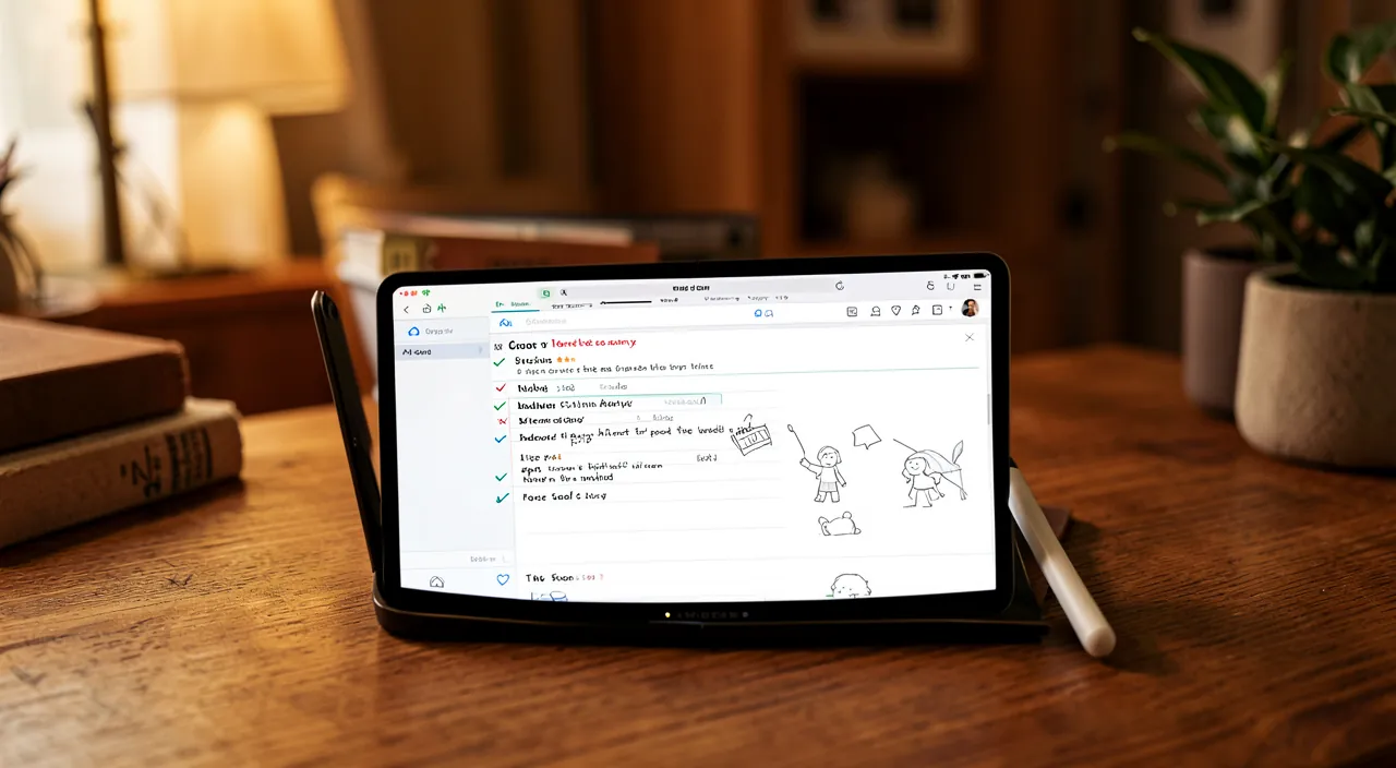 La app Notas: organizar tus ideas