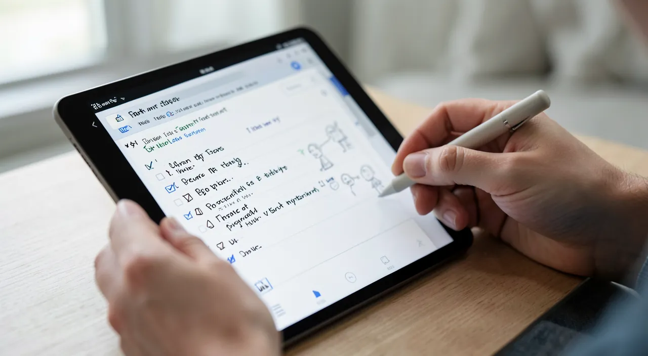 L'app Notes : organiser ses idées