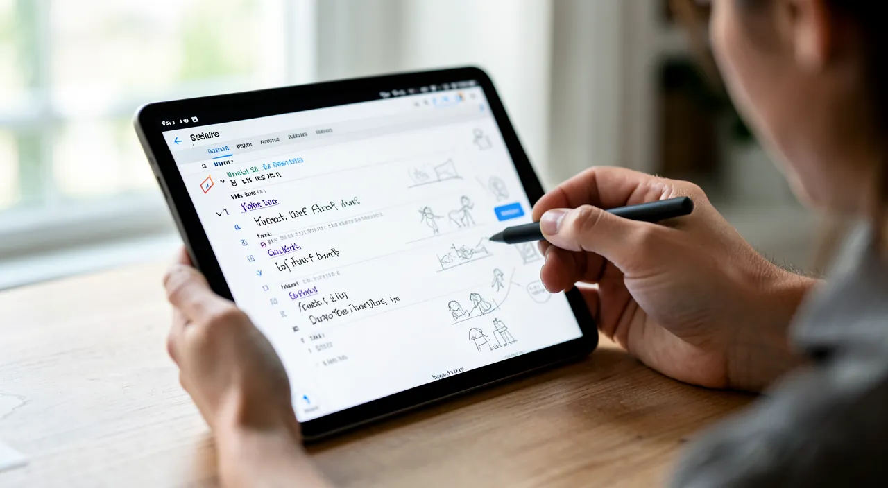 L'app Notes : organiser ses idées