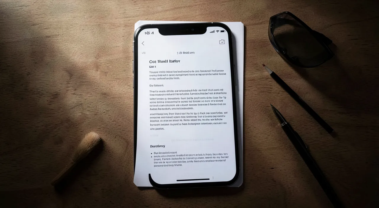 Scanner un document avec l'app Notes