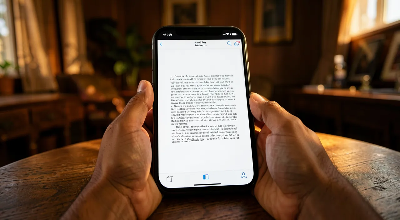 Scanner un document avec l'app Notes