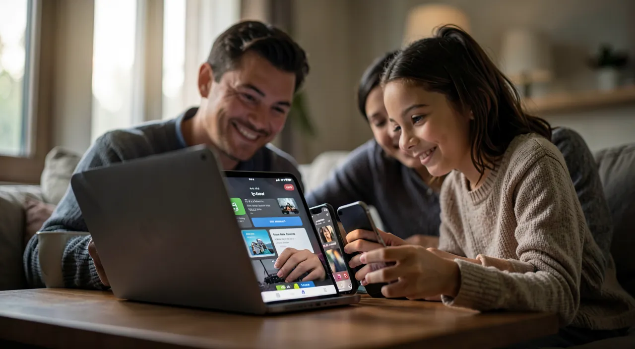 Le partage familial Apple : abonnements et achats