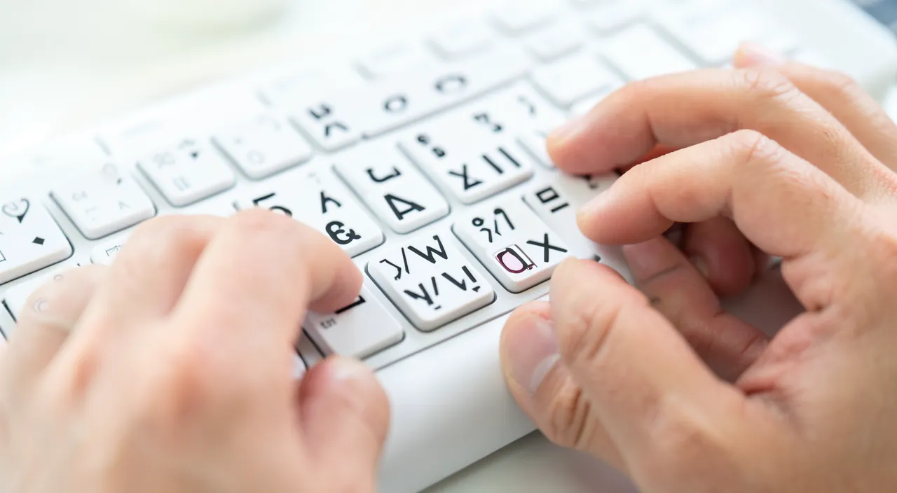 Die Tastatur wechselt von selbst die Sprache