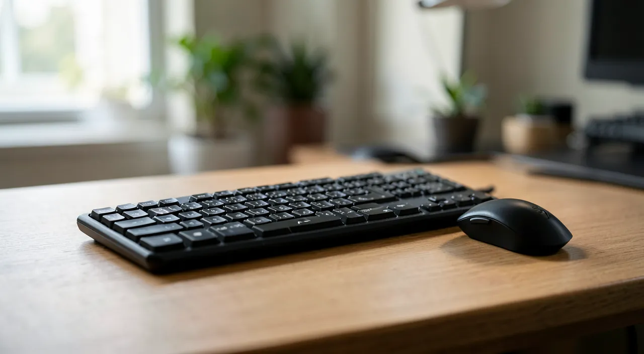 Tastatur oder ohne Draht Maus, die abstürzen