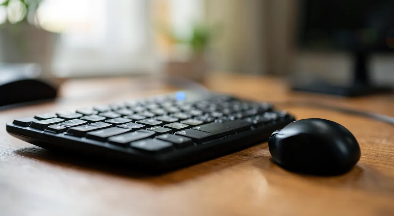 Tastatur oder ohne Draht Maus, die abstürzen