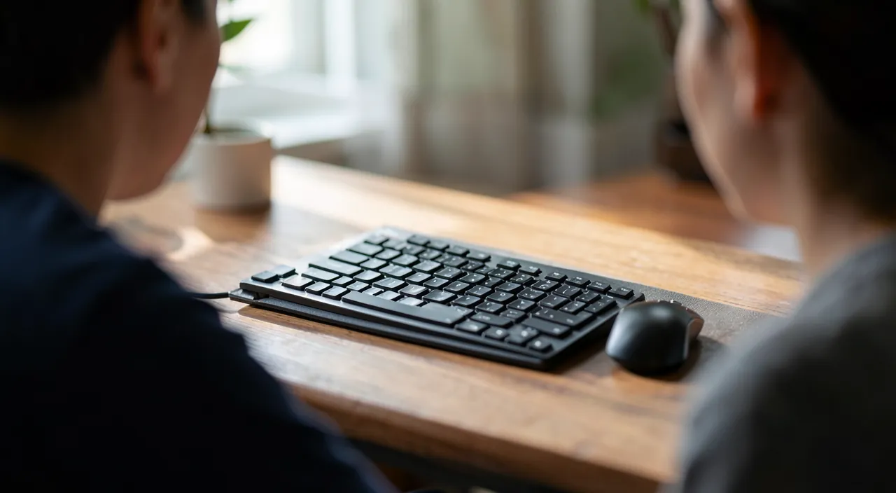 Tastatur oder ohne Draht Maus, die abstürzen