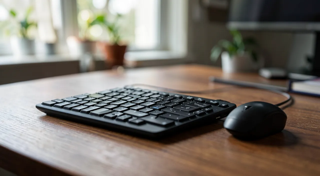 Tastatur oder ohne Draht Maus, die abstürzen