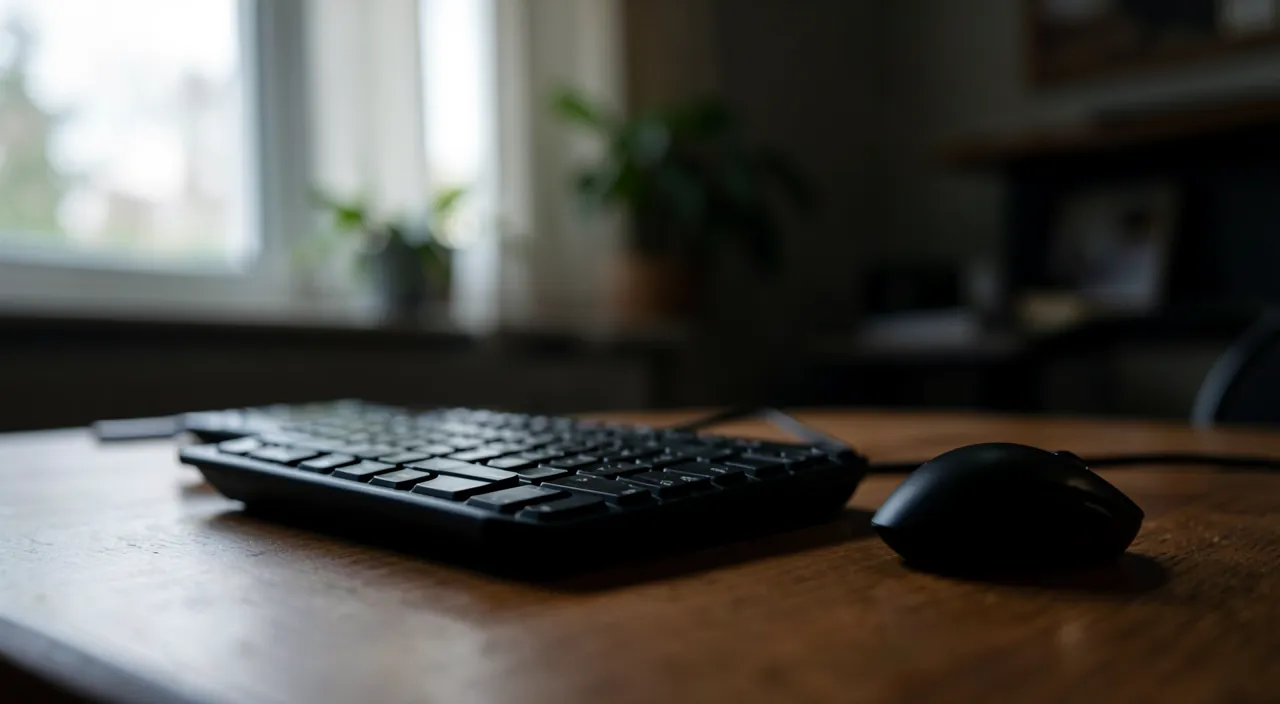 Tastatur oder ohne Draht Maus, die abstürzen