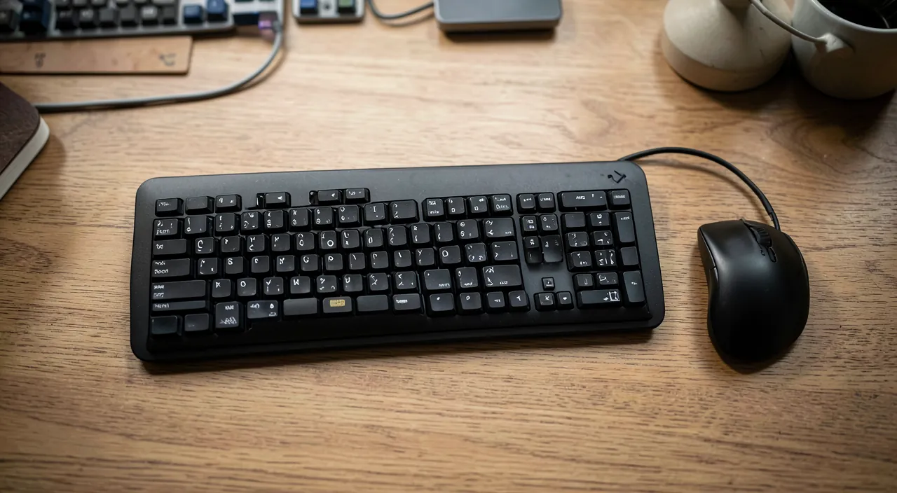 Tastatur oder ohne Draht Maus, die abstürzen