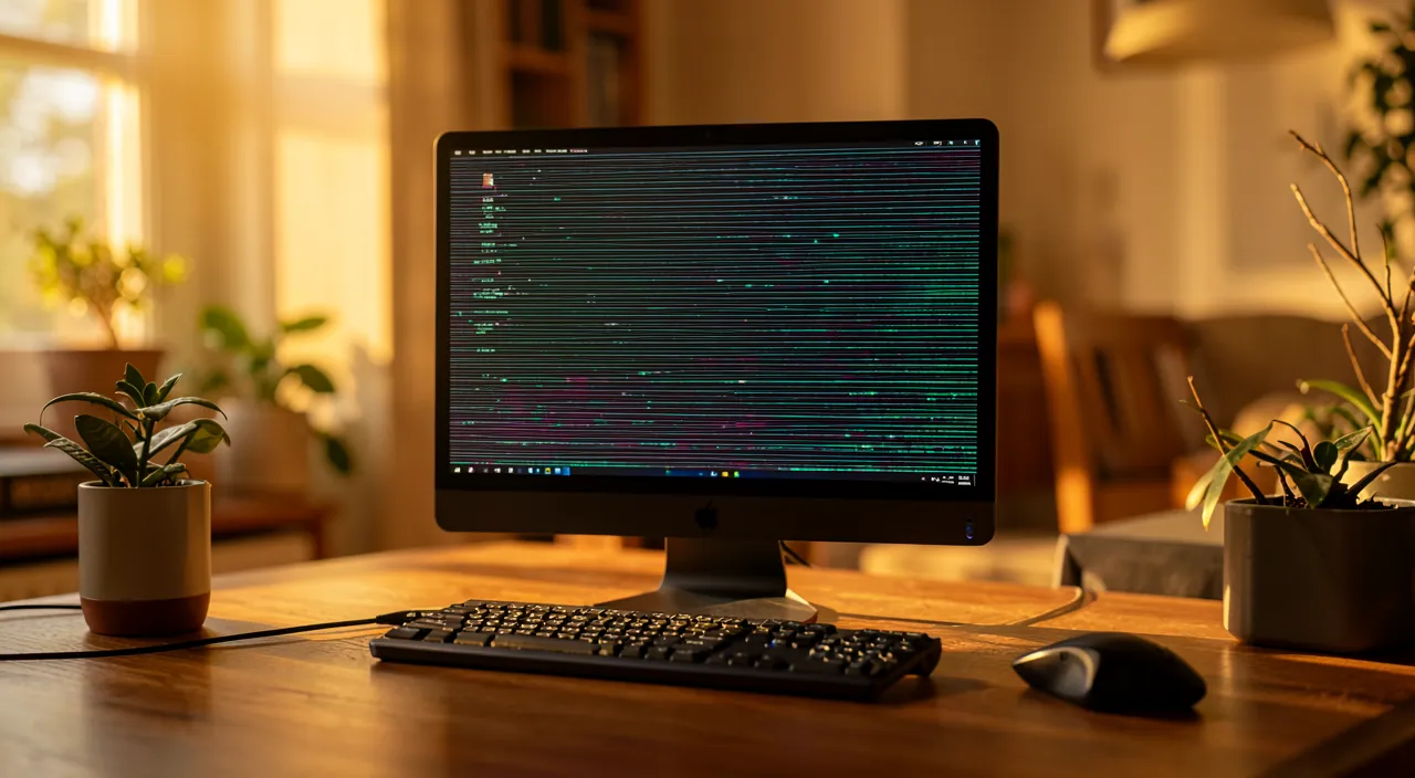 La pantalla parpadea o titila