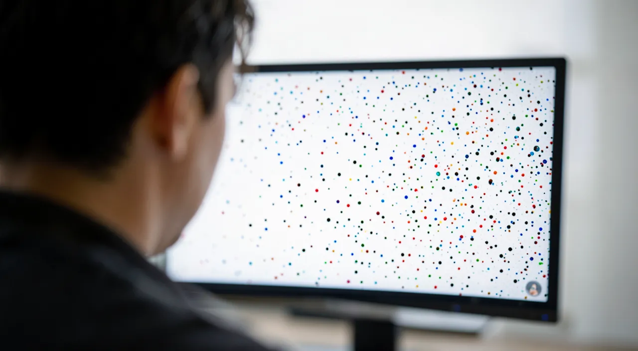 Stains or dead pixels on the screen